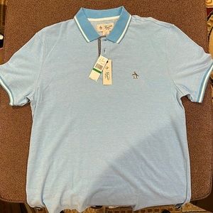 Original Penguin Men’s Large Blue Polo NEW WITH TAGS